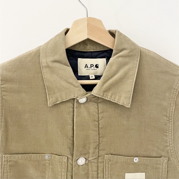 🔥 APC x Carhartt WIP Men's Beige/Tan Gabrielle Coat Size XS